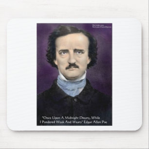 Edgar Allan Poe "Korpen" Citatpresentkort & Kort Musmatta