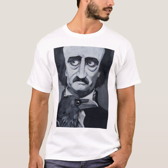 Edgar Allan Poe korpsvart utslagsplats Tee (Framsida)