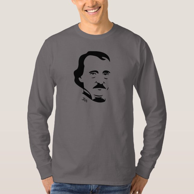 Edgar Allan Poe långärmadT-tröja T-shirt (Framsida)