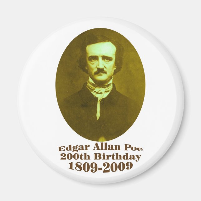 Edgar Allan Poe Magnet (Framsidan)
