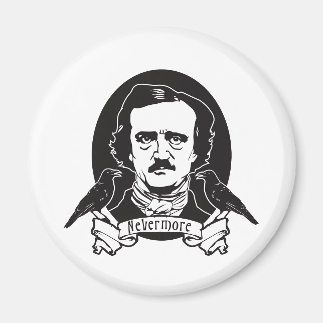 Edgar Allan Poe Magnet (Framsidan)