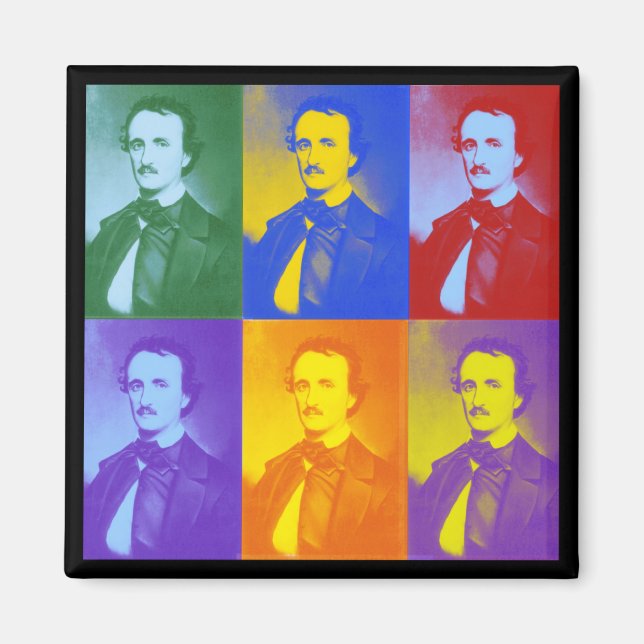 Edgar Allan Poe Magnet (Framsidan)