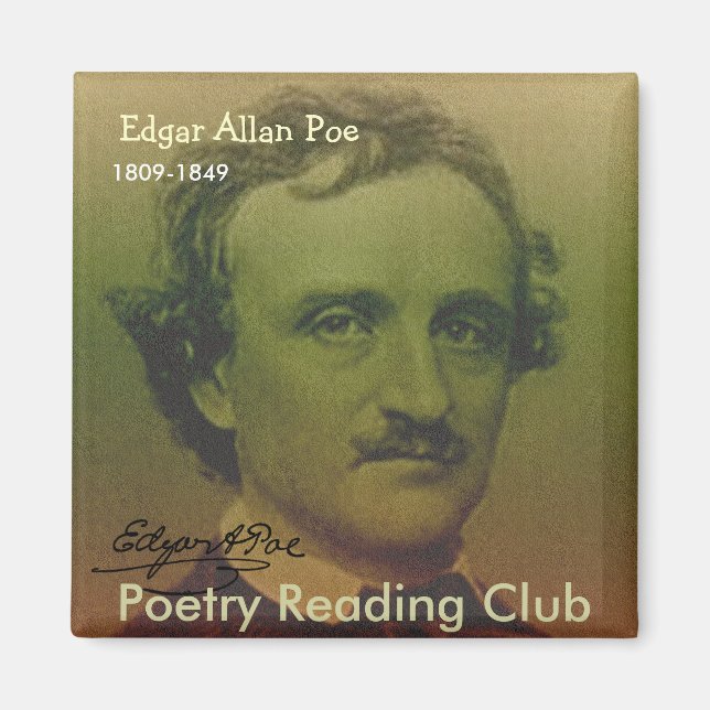 Edgar Allan Poe Magnet (Framsidan)