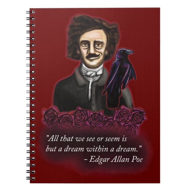 Edgar Allan Poe, Mörk Academia Anteckningsbok (Framsidan)