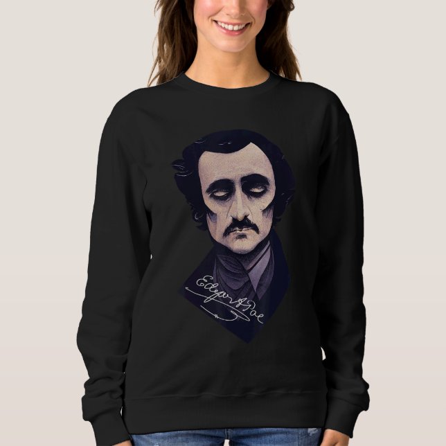 Edgar Allan Poe Mörk Writers T Shirt (Framsida)