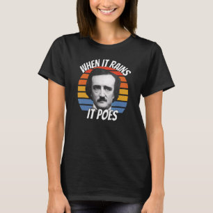 Edgar Allan Poe när den blir kvar 5 T Shirt