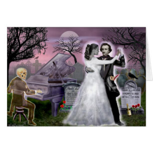 Edgar Allan Poe och Annabel Lee evigt Hälsningskort