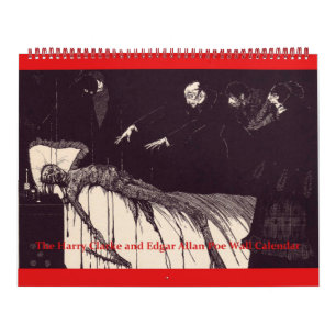 Edgar Allan Poe och Harry Clarke Wall Calendar Kalender