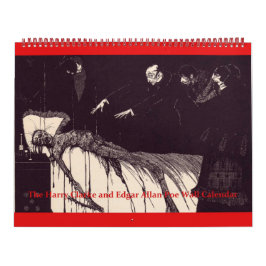 Edgar Allan Poe och Harry Clarke Wall Calendar Kalender