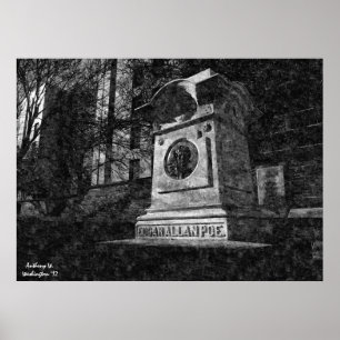 Edgar Allan Poe oljemålningaffisch Poster