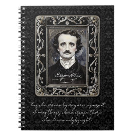 Edgar Allan Poe Personlig Goth Halloween Dream Anteckningsbok