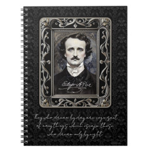 Edgar Allan Poe Personlig Goth Halloween Dream Anteckningsbok