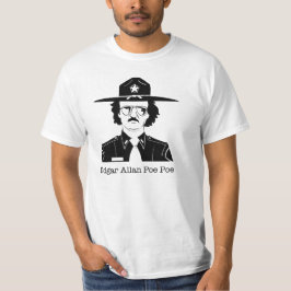 Edgar Allan Poe Poe (svarten på vit) T Shirt