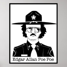 Edgar Allan Poe Poe (svartvitt) Poster