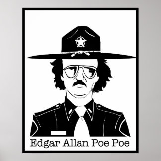 Edgar Allan Poe Poe (svartvitt) Poster