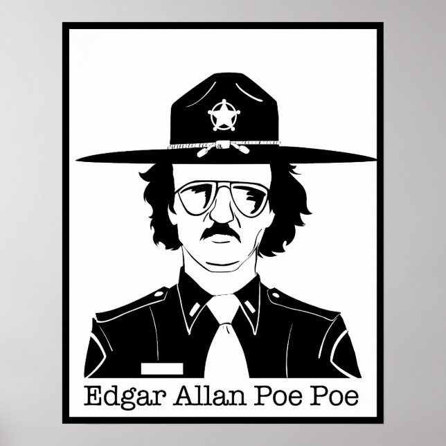 Edgar Allan Poe Poe (svartvitt) Poster (Framsidan)
