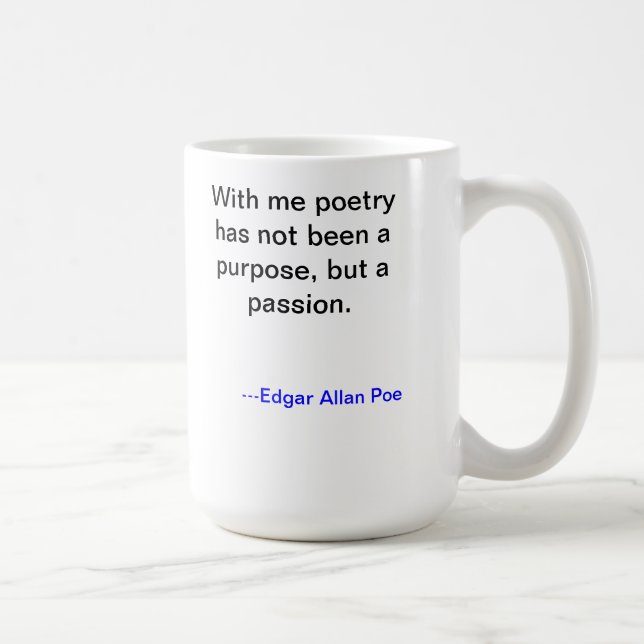 Edgar Allan Poe poesimugg Kaffemugg (Höger)