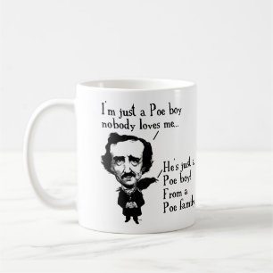 Edgar Allan Poe Pojke Rolig Mugg eller Resemugg