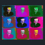Edgar Allan Poe Pop Art Fototryck<br><div class="desc">Edgar Allan Poe var en amerikansk författare. Han är bäst känd för sina historier i kort,  särskilt hans berättelser om mysterier och makabren.</div>