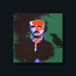 Edgar Allan Poe Pop Art Porträtt Canvastryck<br><div class="desc">Edgar Allan Poe var en amerikansk författare. Han är bäst känd för sina historier i kort,  särskilt hans berättelser om mysterier och makabren.</div>
