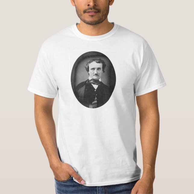 Edgar Allan Poe ~ Porträtt 1849 Tee Shirt (Framsida)