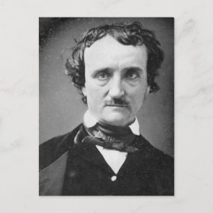 Edgar Allan Poe ~ Porträtt 1849 Vykort