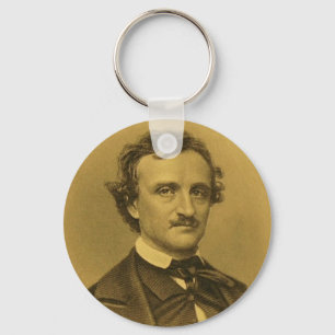 Edgar Allan Poe Porträtt Nyckelring