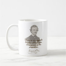 Edgar Allan Poe Quote Mugg - Exquisite Beauty