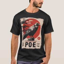 Edgar Allan Poe Raven Gothic Literature Design T Shirt