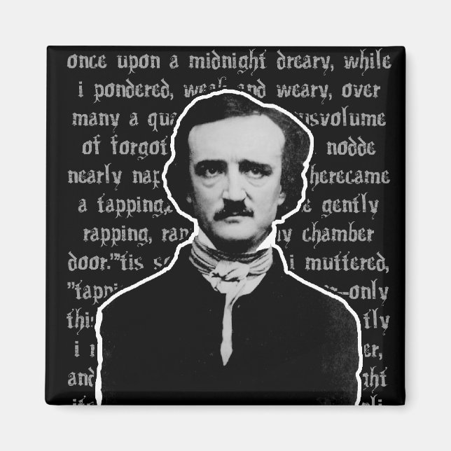 Edgar Allan Poe | Raven Magnet (Framsidan)