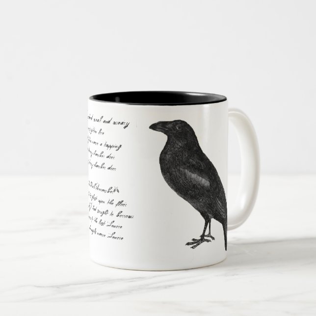Edgar Allan Poe "Raven" Mugg (Framsida höger)
