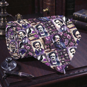 Edgar Allan Poe Raven slips, halsduk Slips