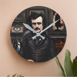 Edgar Allan Poe Rund Klocka