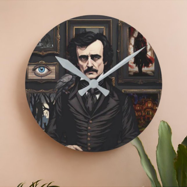 Edgar Allan Poe Rund Klocka (Skapare uppladdad)