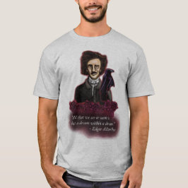 Edgar Allan Poe Shirt, Mörk Academia Shirt T