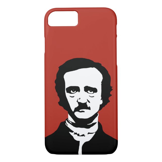 Edgar Allan Poe Silhouette Case-Mate iPhone Skal (Baksida)