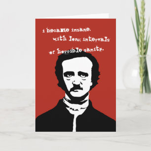 Edgar Allan Poe sinnessjuk Kort