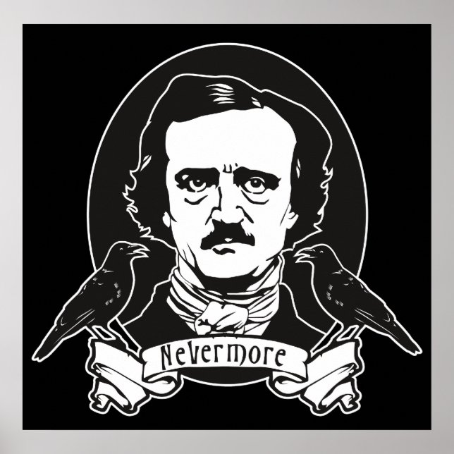 Edgar Allan Poe Skriv ut Poster (Framsidan)