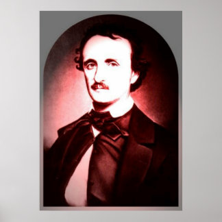 Edgar Allan Poe skriver ut två Poster