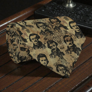 Edgar Allan Poe slipsedel halsduk Slips