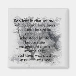 Edgar Allan Poe Spirits från Dead Halloween-Dikt Magnet