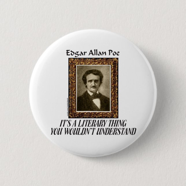 EDGAR ALLAN POE T-TRÖJA OCH GÅVOR KNAPP (Framsida)