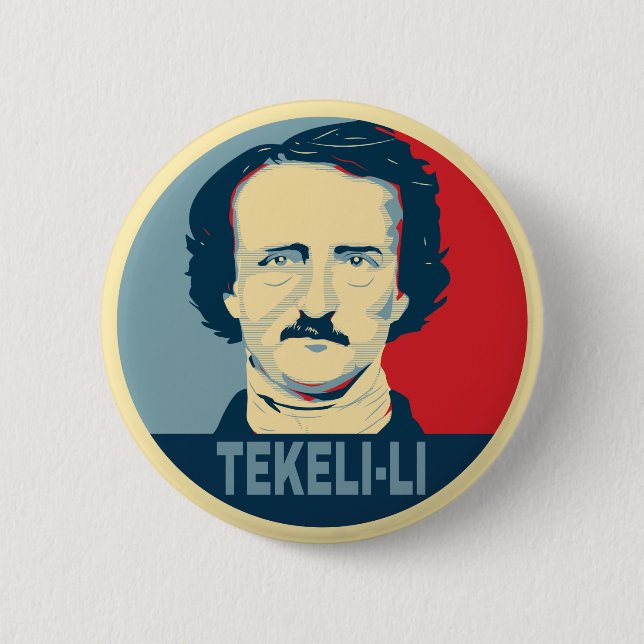 Edgar Allan Poe TEKELI-LI Hope Stil Knapp (Framsida)