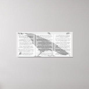 Edgar Allan Poe the Raven Hela Dikt Canvastryck