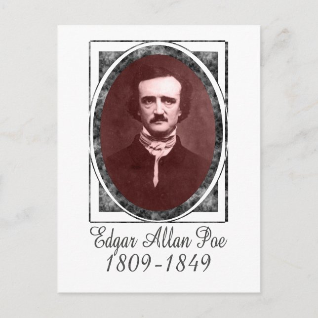 Edgar Allan Poe Vykort (Framsida)