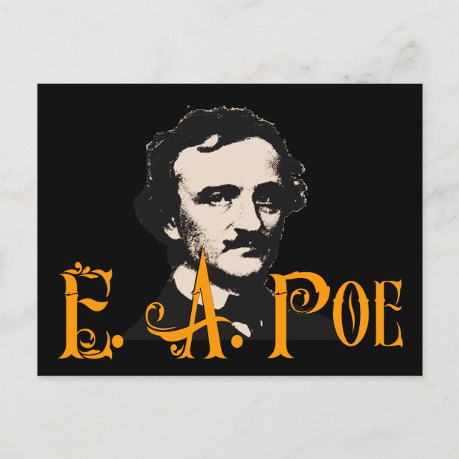 Edgar Allan Poe Vykort (Framsida)