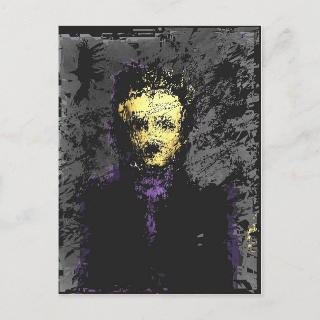 Edgar Allan Poe Vykort (Framsida)