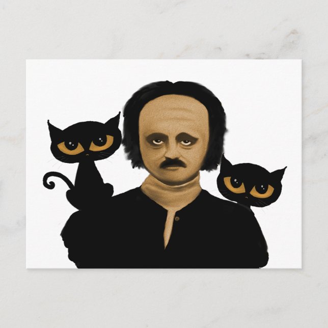 edgar allan poe vykort (Framsida)