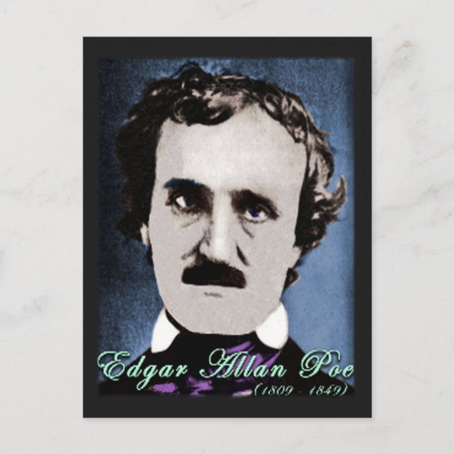 Edgar Allan Poe Vykort (Framsida)
