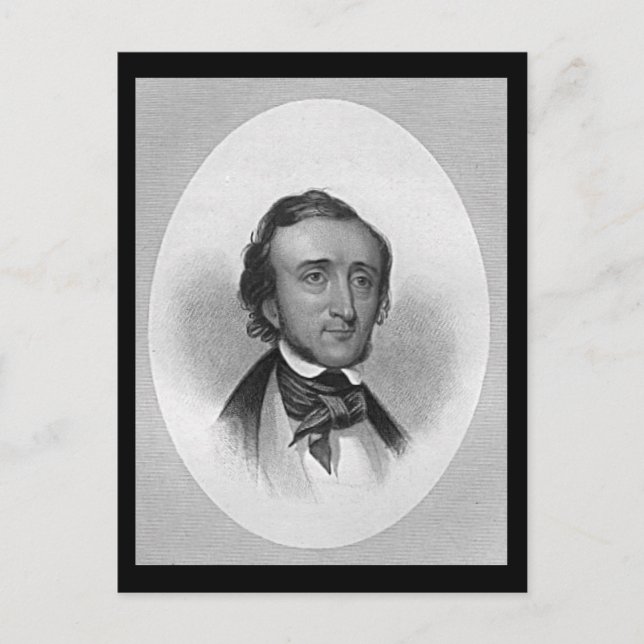 Edgar Allan Poe Vykort (Framsida)